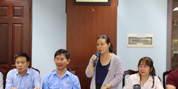 Ms Ngo Thi Loan – HR Manager of Sang Tao Company, gave opinions on the quality of students in German standard pilot classes